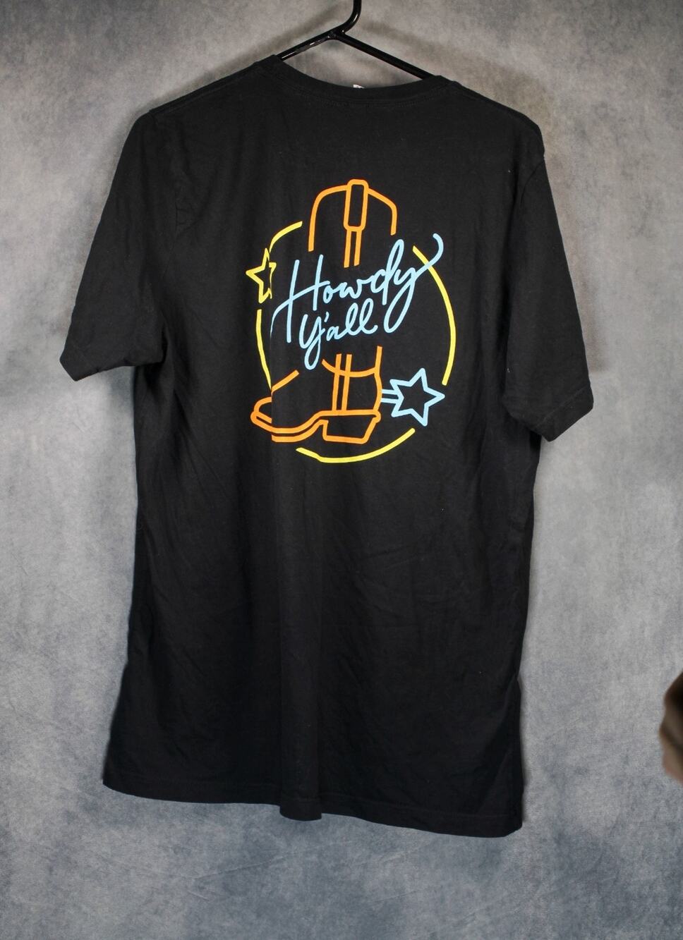 Gilley's Durant Howdy Y'all Graphic T-Shirt Mens XL Black Country Western